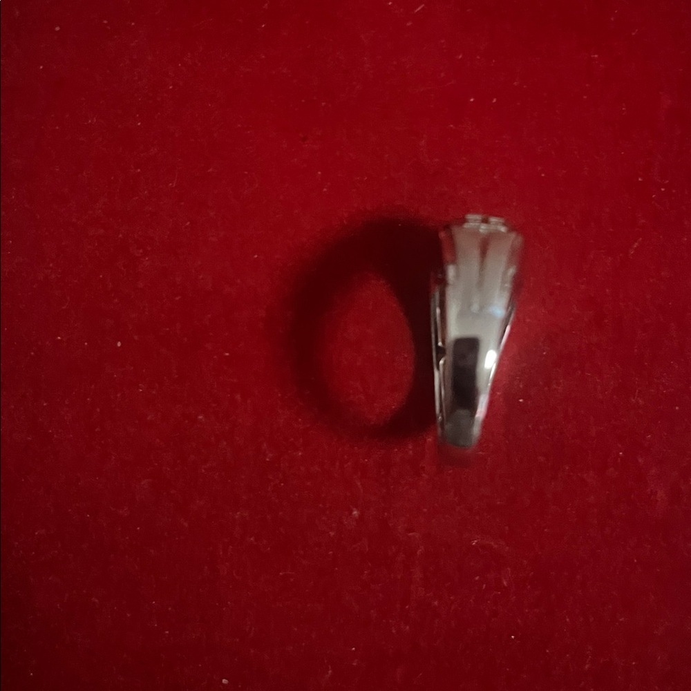 Elegant Silver and Blue Men's size 10 Sterling silver ❤️ - Picture 5 of 6